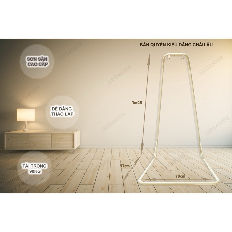 SWING and JUMPER - Combo 2 trong 1 Xích Đu và Nhún nhảy cho BÉ  - Sản phẩm cao cấp GEGAKIDS VIỆT NAM