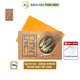 Xà Bông Sinh Dược Xà Phòng Tắm Thiên Nhiên Sả Chanh 100Gram Sạch Da Thư Giãn