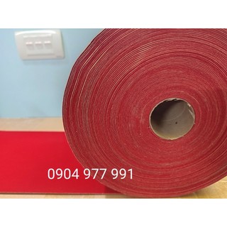 Giấy dán Nhung, Vải nhung có keo, Decal nhung màu đỏ