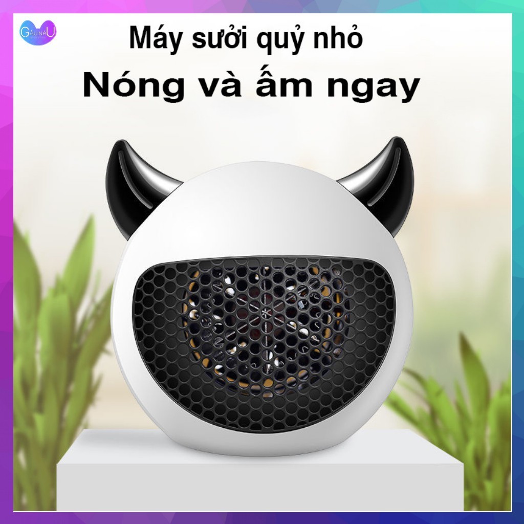 Máy Sưởi Ấm Mini Để Bàn Đa Năng TEWI Quạt sưởi Mini Công Suất 500W Chống Bỏng, Chống Lật, Tiết Kiệm Điện