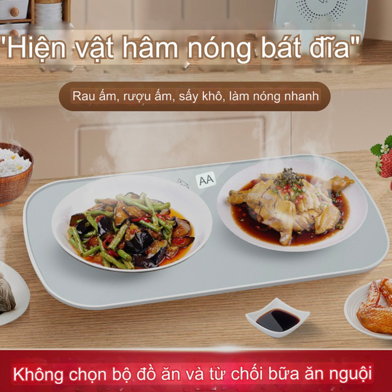 Khay hâm nóng đồ ăn -Đĩa hâm nóng,mâm giữ nhiệt thức ăn đa năng tiện dụng