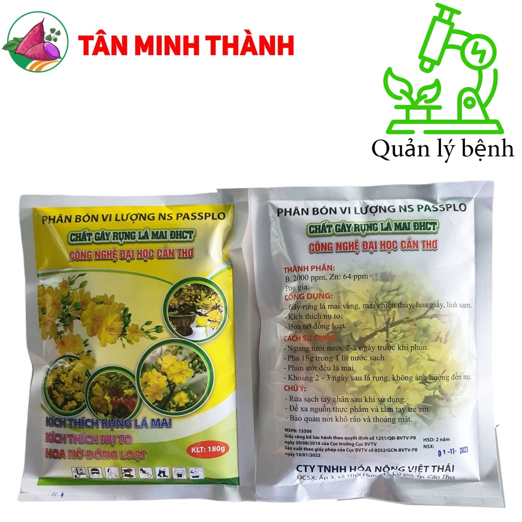 Chất rụng lá mai vàng ĐẠI HỌC CẦN THƠ - VINO 06