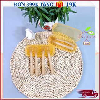 Set 2 thìa silicon mềm mại bảo vệ nướu kèm hộp cao cấp cho bé