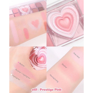 Phấn mắt Peripera All Take Mood Like Palette trái tim