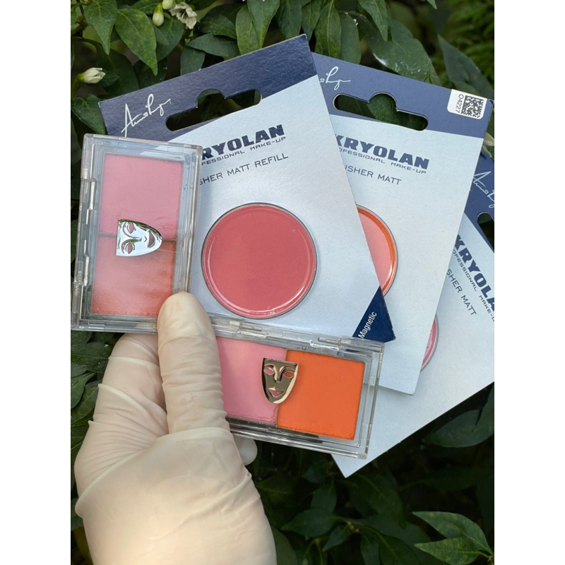 Phấn Má Kryolan Lẻ Màu , Có chiết và Mix màu