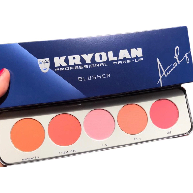 Phấn Má Kryolan Lẻ Màu , Có chiết và Mix màu