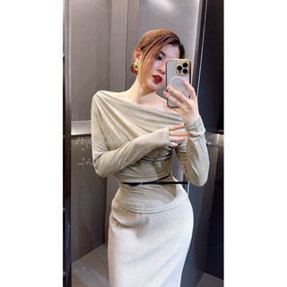  Áo bling lệch vai 4 màu 