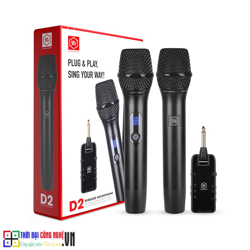 Micro không dây Alpha Works D2 Chính hãng Bảo hành 12 tháng của PGI
