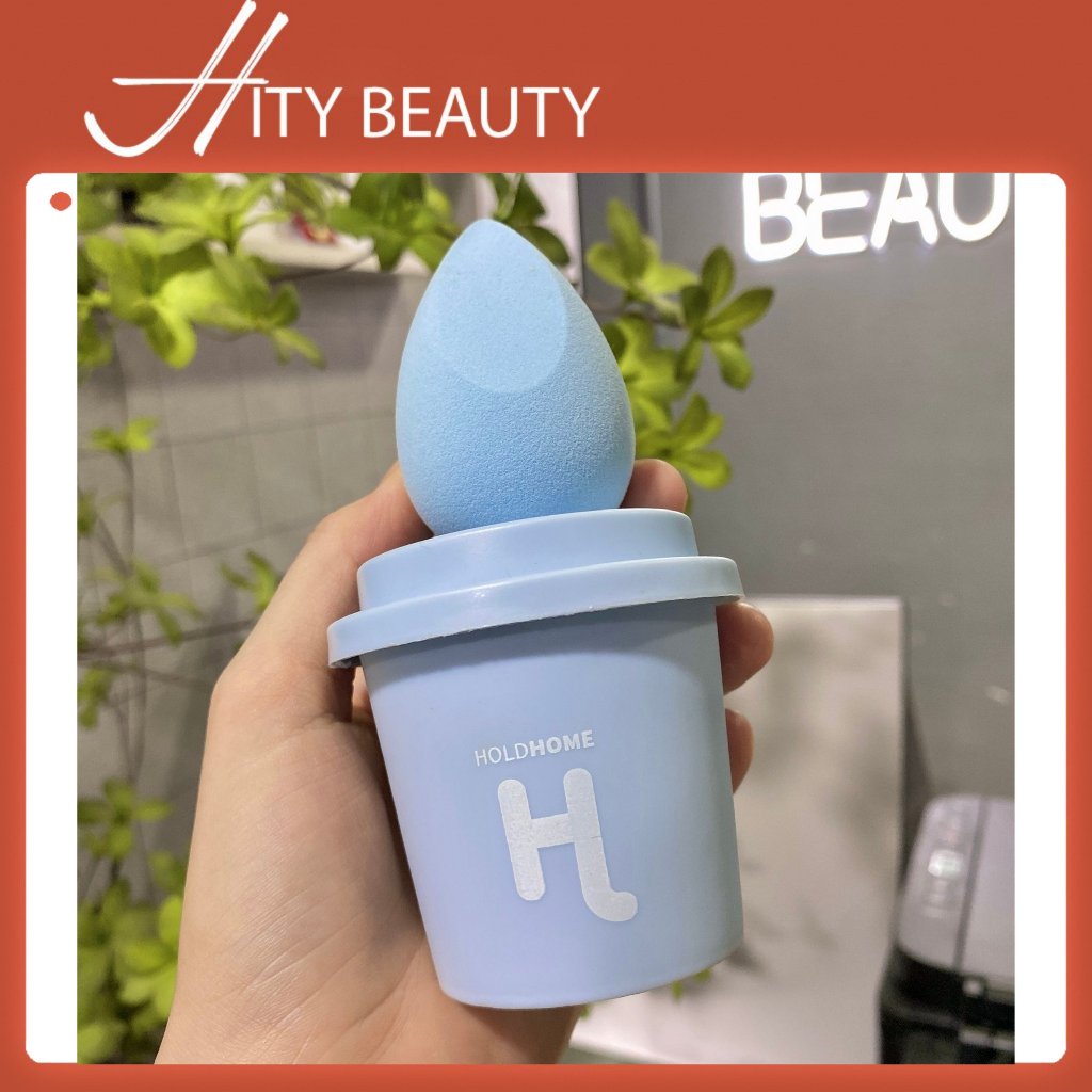 Bông mút trang điểm tán kem ít hút nền mềm mại kèm hộp dành cho makeup chuyên nghiệp - Hity Beauty