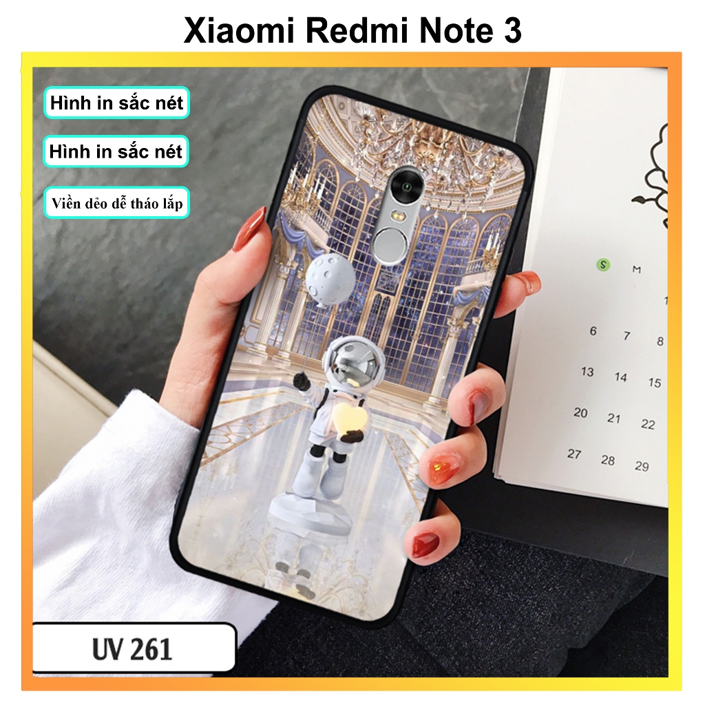 Ốp Phi Hành Gia 3D cho Xiaomi Redmi Note 3/Note 4/Note 4X/Note 5 Pro/Note 5A/Note 6/Note 6 Pro/Note 7/Note 7 Pro