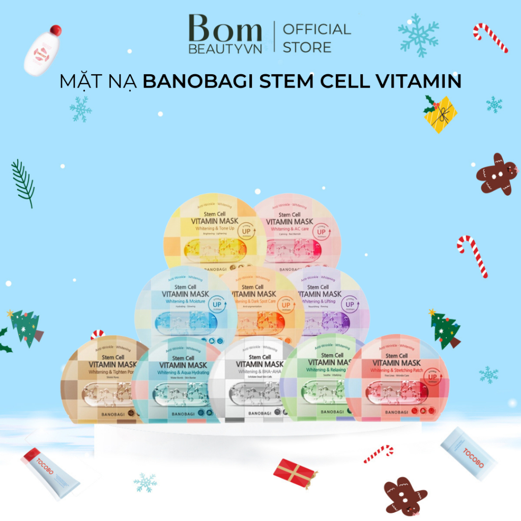 Mặt nạ Banobagi Stem Cell Vitamin Mask mẫu mới- Miếng lẻ