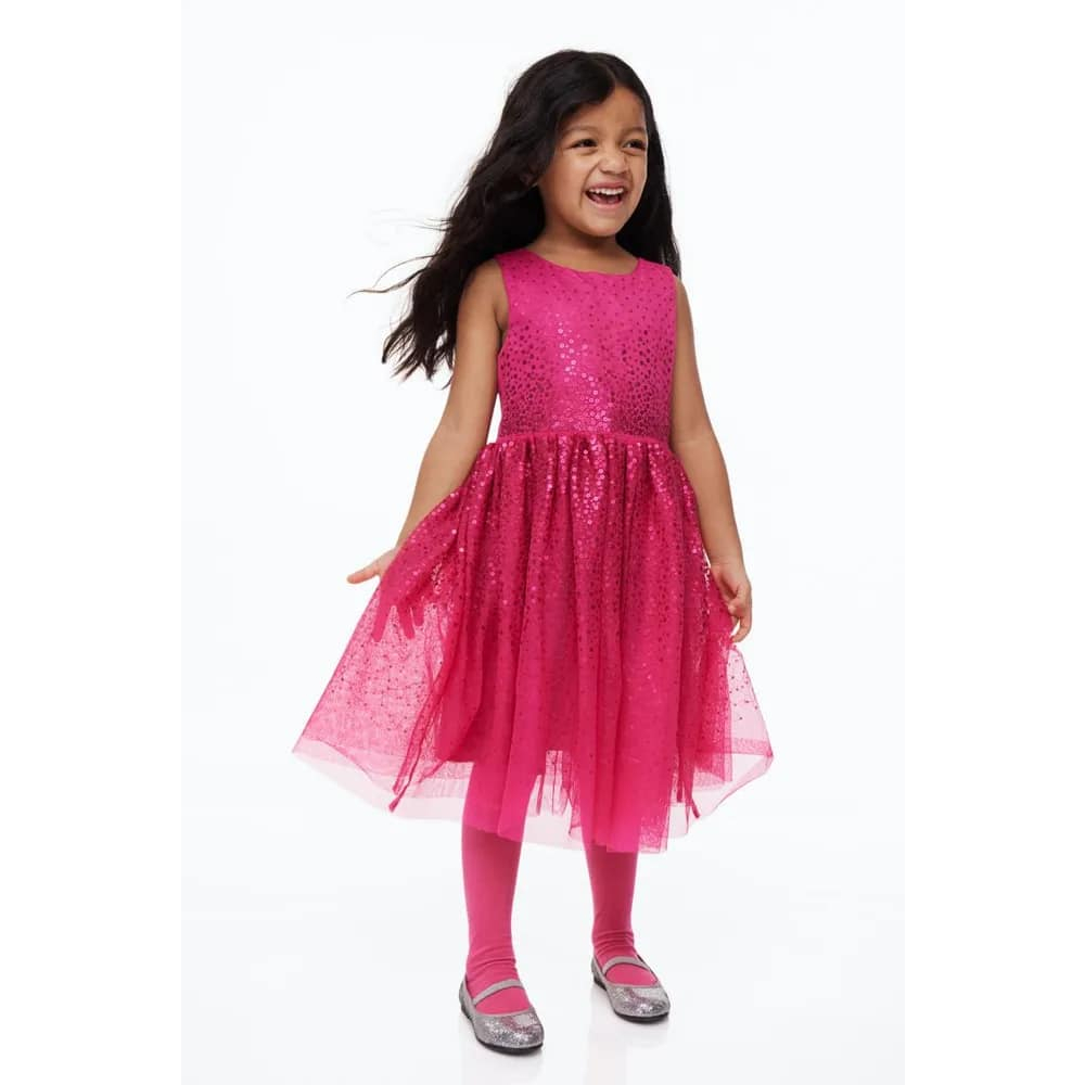 Váy  tuller sequin sao lấp lánh bé gái