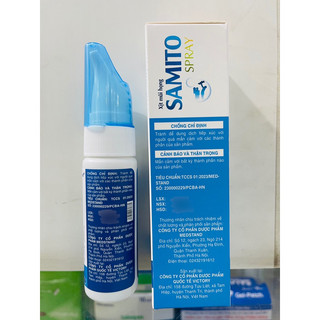 Xịt mũi họng (người lớn, trẻ em) Samito Spray - 70ml