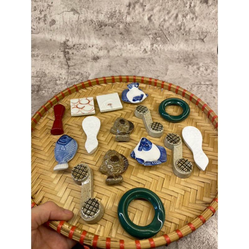 Thanh gác đũa gốm nhật bãi cách điệu cao cấp /gác đũa -thìa