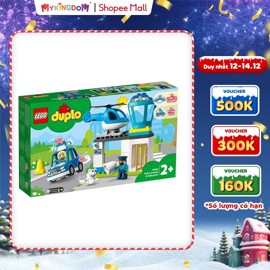 Đồ Chơi LEGO Duplo Trạm Cảnh Sát Và Trực Thăng 10959