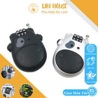 Ổ Khóa Mật Mã Nón Bảo Hiểm Vali Túi Xách Xe Đạp Dây Cáp Thép Chống Trộm Mini Tiện Dụng Cho Du Lịch LIBI House