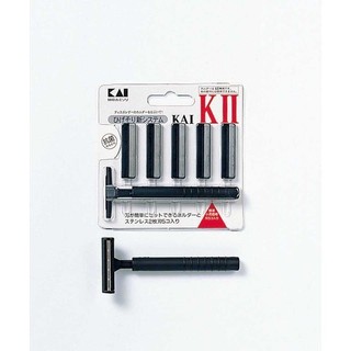 Set dao cạo 2 lưỡi kép KAI KAI (1 thân, 5 lưỡi)