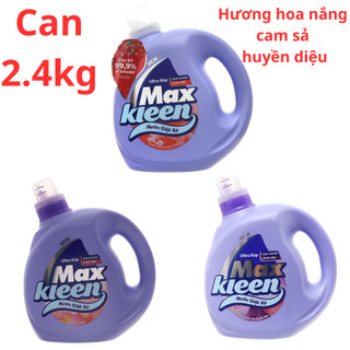 Nước giặt xả MaxKleen cam sả sạch khuẩn/ nước hoa huyền diệu/ hoa nắng chai 2.4kg