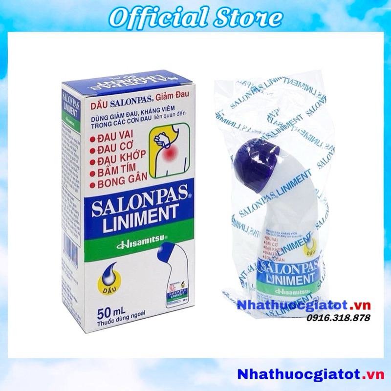 Dầu Lăn Salonpas Liniment Chai 50ml
