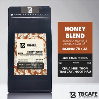 HONEY BLEND - Cà phê gu vừa tinh tế - 100% Cà phê rang mộc nguyên chất, pha phin, pha máy - TBCAFE