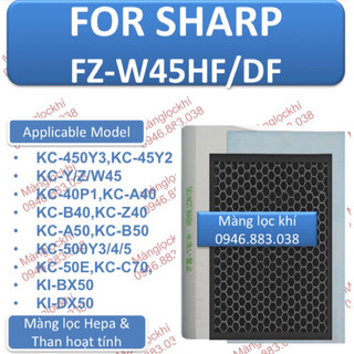 Màng lọc hepa +than sharp fz-w45hfe