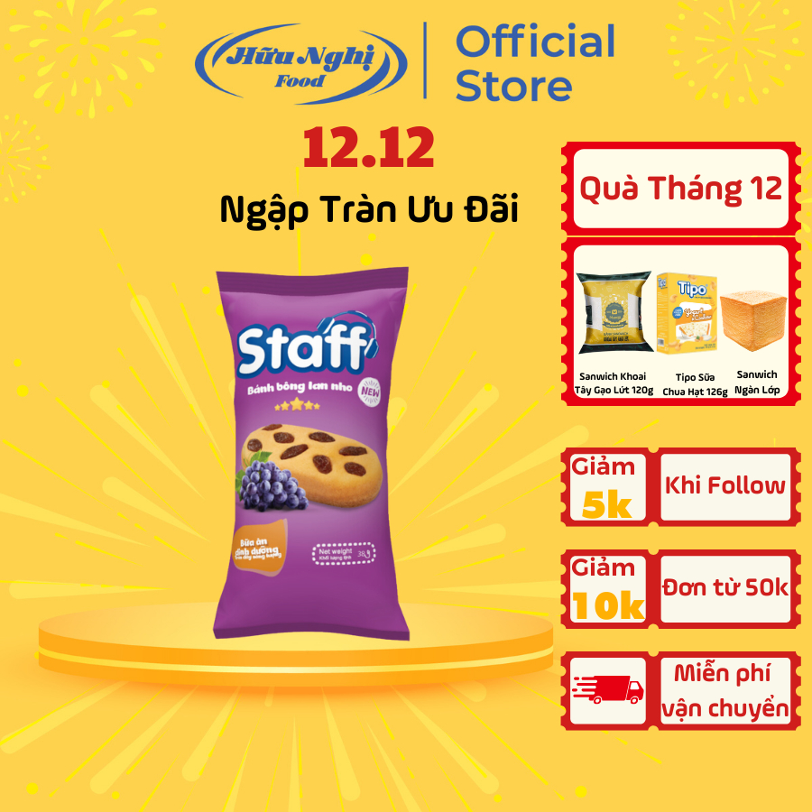 Staff Bông Lan Nho 38g Thơm Mềm