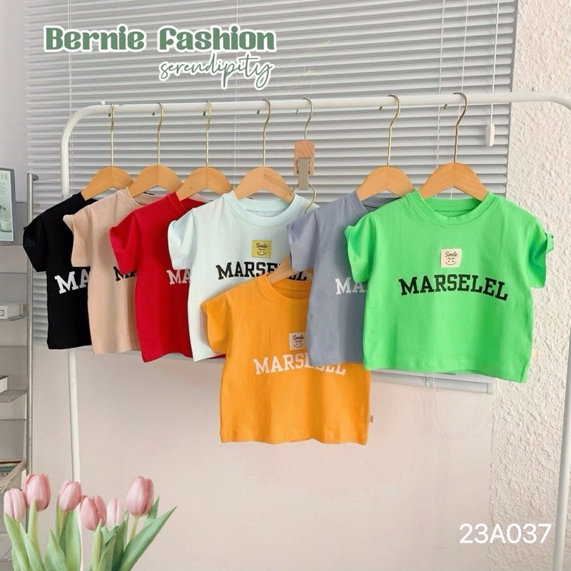 Áo cộc tay bé trai bé gái Smile MARSELEL Bernie - Áo bé trai bé gái mùa hè cotton cho bé từ 8-22kg- 23A037