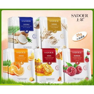 Mặt nạ trái cây SADOER cấp ẩm dưỡng trắng da, ngăn ngừa mụn và chống lão hoá