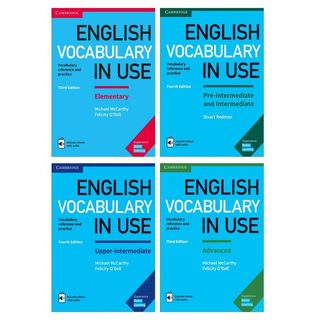 Sách – English vocabulary in use nhập màu 4 quyển kèm file audio và answer key