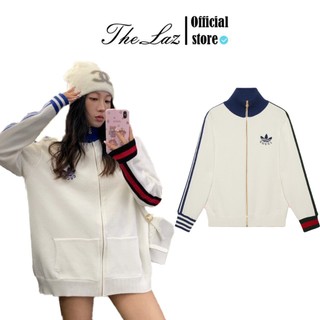 Áo Khoác  A đi đaz X Gờ U Chỳ thêu Logo Vải chân cua cực sắc nét hot trend thời thượng