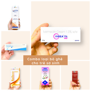 Combo giảm ghẻ cho trẻ sơ sinh - bộ 6 sản phẩm