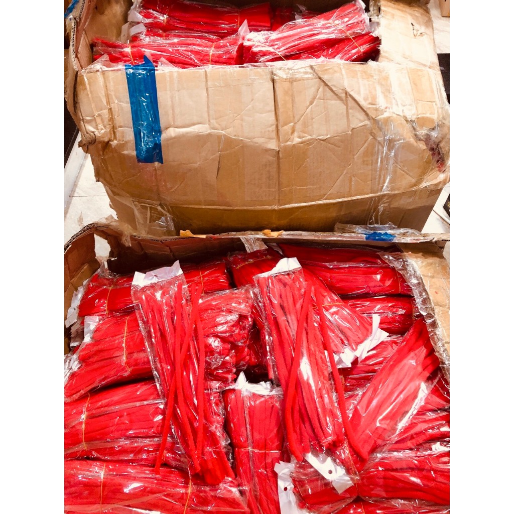 Kẽm nhung sợi đại uốn ruffled bó 20 sợi dài 27cm