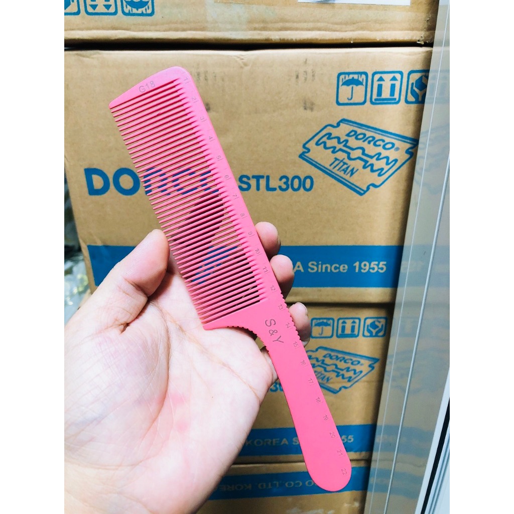 Lược cắt tóc nam hồng mạnh mẽ S&Y