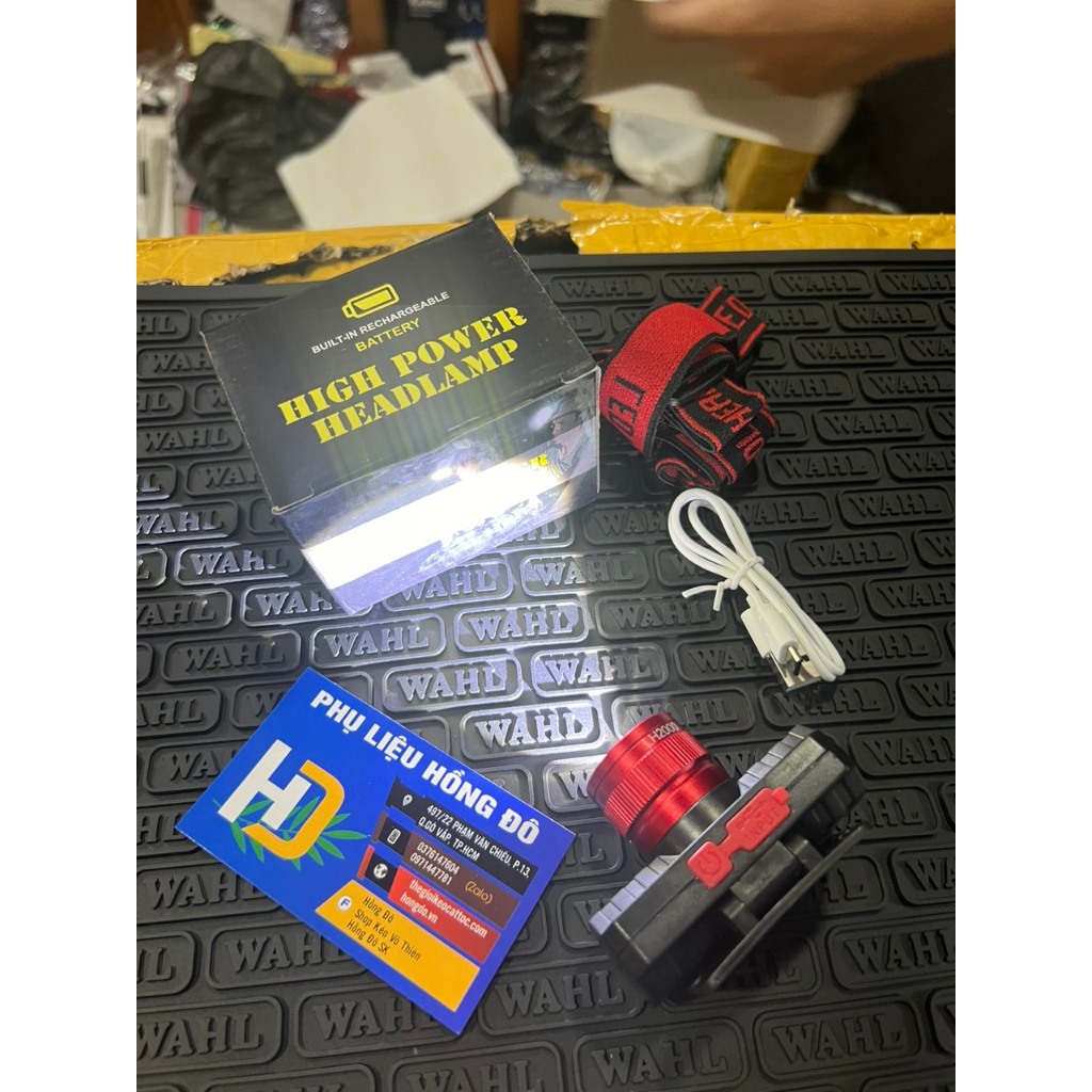 Đèn ráy tai led sáng trắng khôn tim đen dung lương pin 2000mah sang 3h liên tục