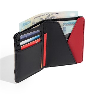 Ví VẢI & DA Simples brand Modern Wallet - Đứng