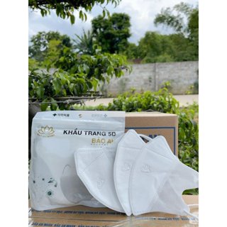 Khẩu trang 5D Bảo An Mask màu trắng