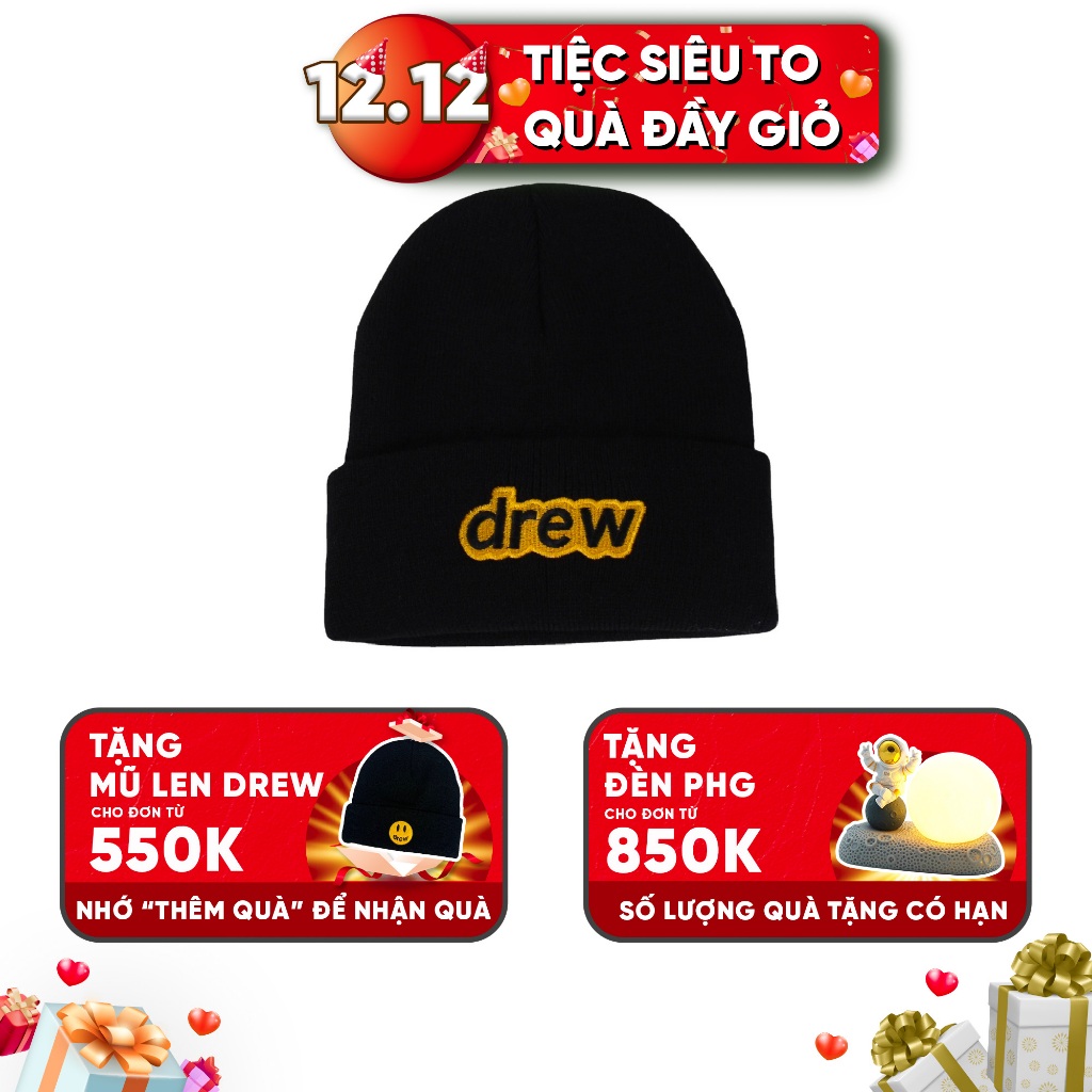 Mũ len thêu hình mặt cười phong cách thời trang hip hop dành cho Nam Và Nữ WHMU-02