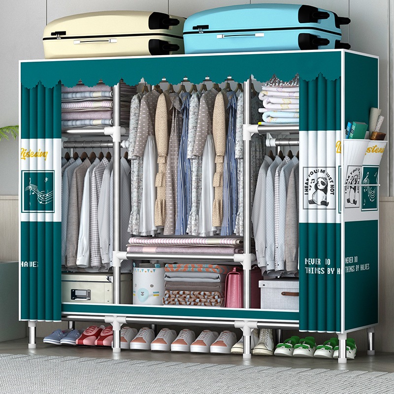Tủ Đựng Quần Áo tủ vải 3 buồng đựng quần áo khung thép siêu bề Bùi An