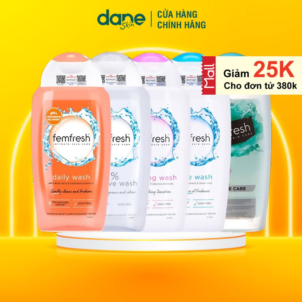 Dung dịch vệ sinh phụ nữ Femfresh 250ml - Giúp dưỡng ẩm, kháng khuẩn