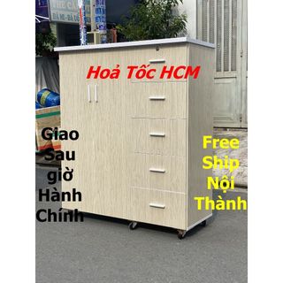 Tủ nhựa Đài Loan 2 cánh 5 ngăn 125x105 HCM - BD (có giao sau giờ hành chính)