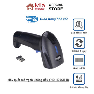 Máy quét mã vạch YHD 1100CB kết nối Bluetooth/ 2.4G quét mã vạch Barcode dùng trên Điện thoại, Máy tính