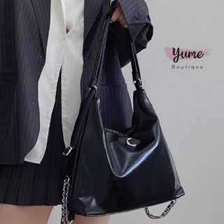 Túi Tote Cỡ Lớn, Balo Đa Năng Da Mềm Phối Xích Thời Trang Yu138