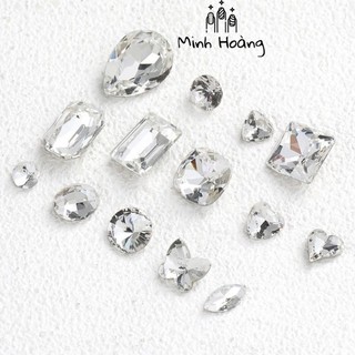 Đá khối nail, đá khối size lớn trang trí móng tay ( 1 viên )