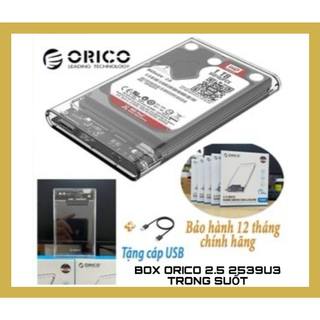 Box ổ cứng di động, hdd box orico 2.5" 2539u3, usb 3.0 - bảo hành chính hãng 1 năm