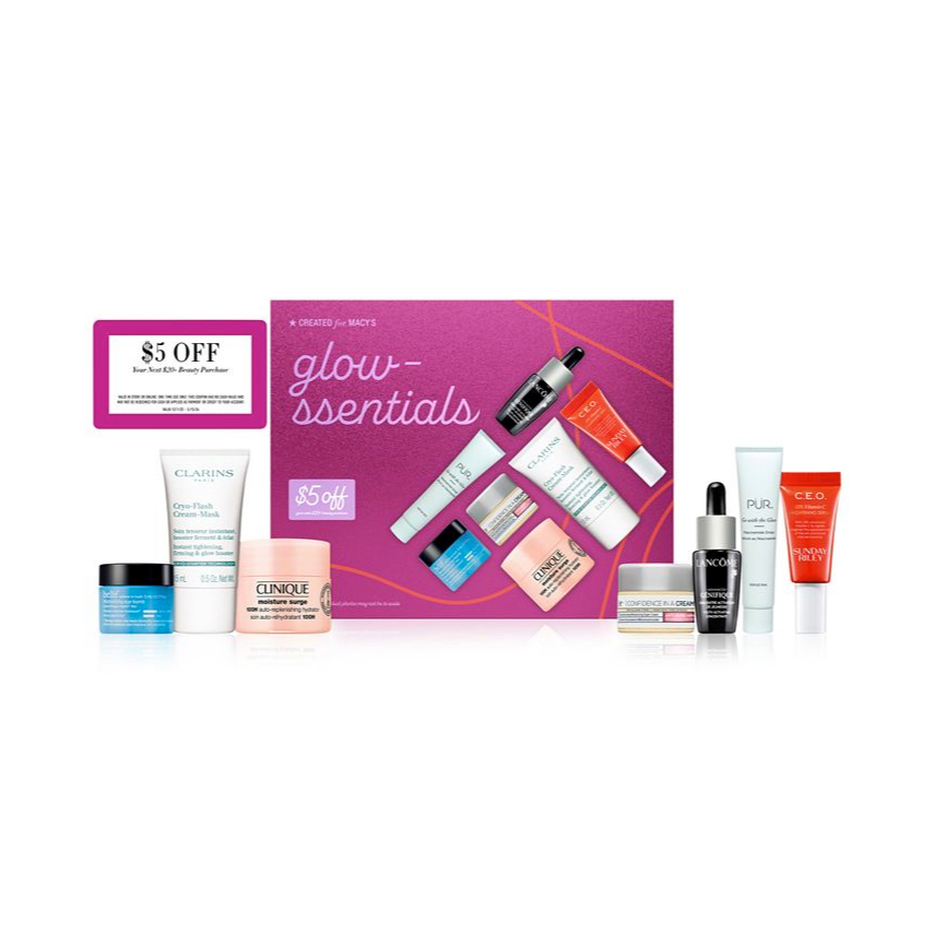 Macy's 🏆 Tách set dưỡng da GLOWssentials Set