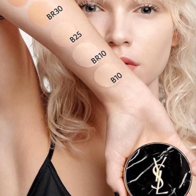 LÕI Phấn Tươi YSL Marble Essence Cream Pact Foundation - Căng Mướt, Che Phủ Hoàn Hảo