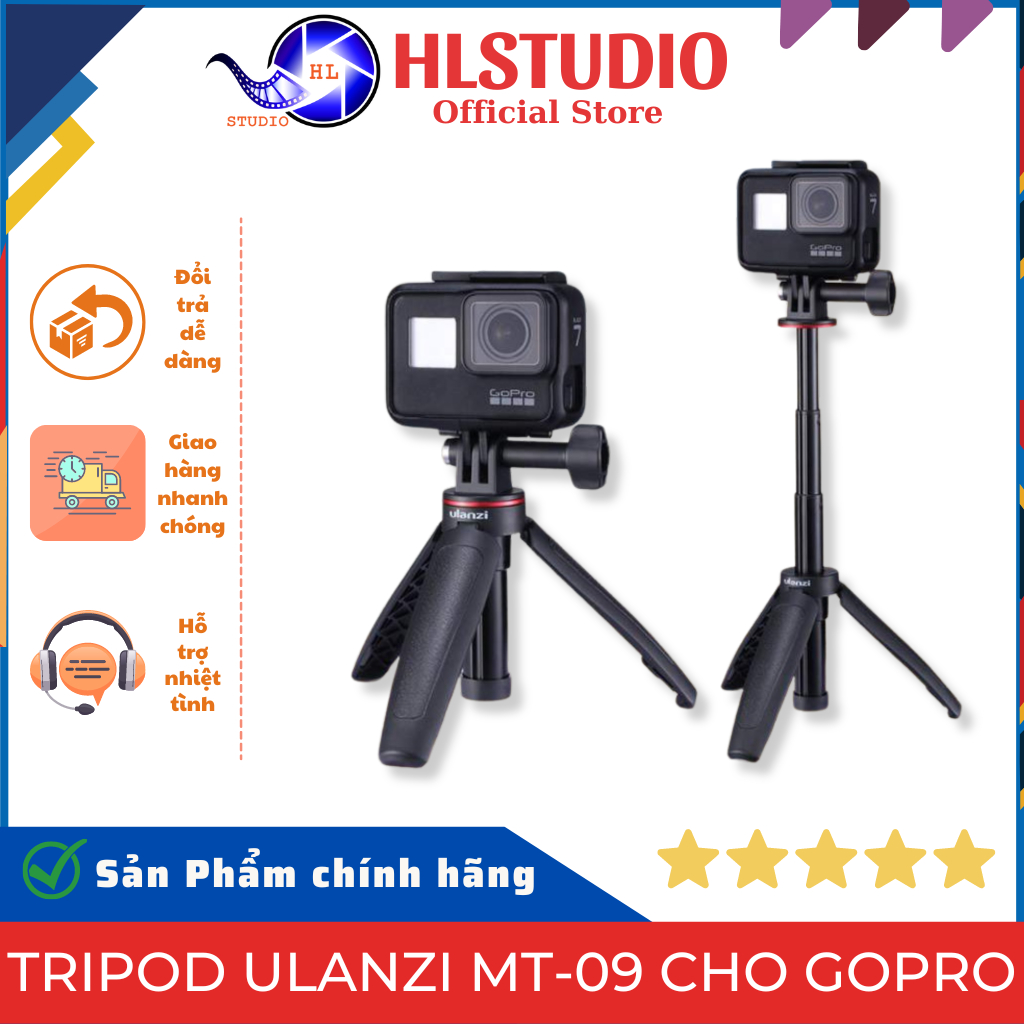 Tripod Ulanzi MT-09 Cho Gopro - Mini Tripod Đa Năng Cao Cấp HL Studio