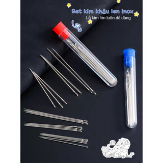 Set kim khâu inox - Ống kim khâu