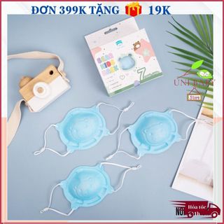 Set 7 Cái Khẩu Trang Gấu 3D Noppi Mask Cho Bé Sơ Sinh Chính Hãng