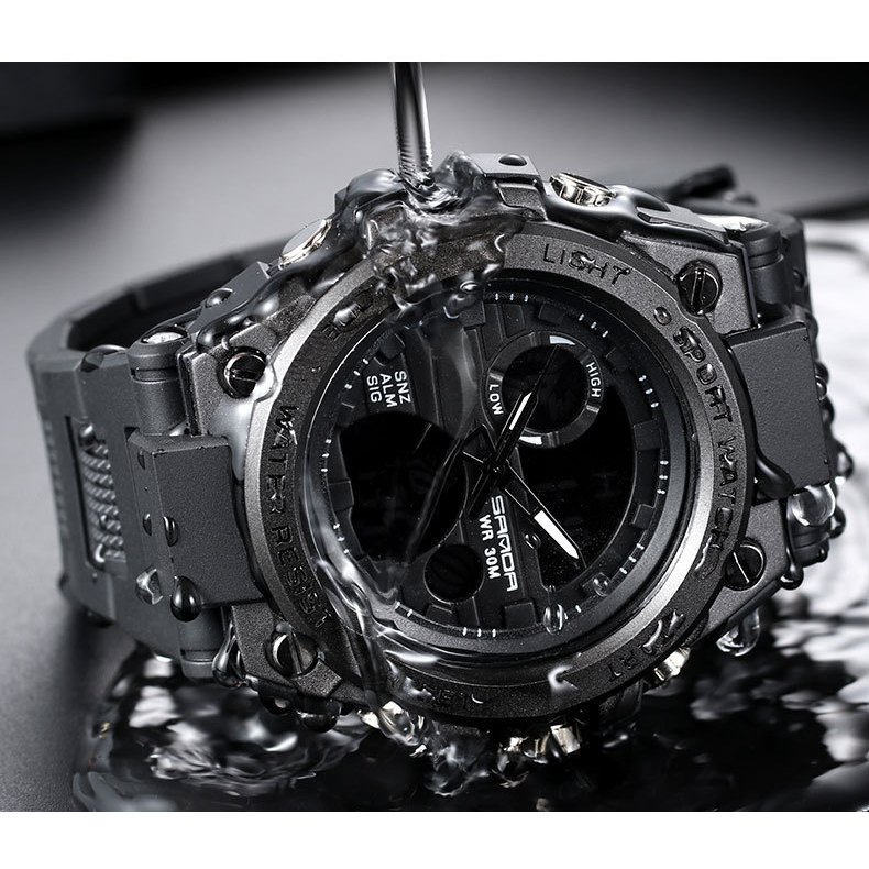 Đồng hồ thể thao nam SANDA 739 máy nhật chống nước , dây cao su bền bỉ -KING STORE